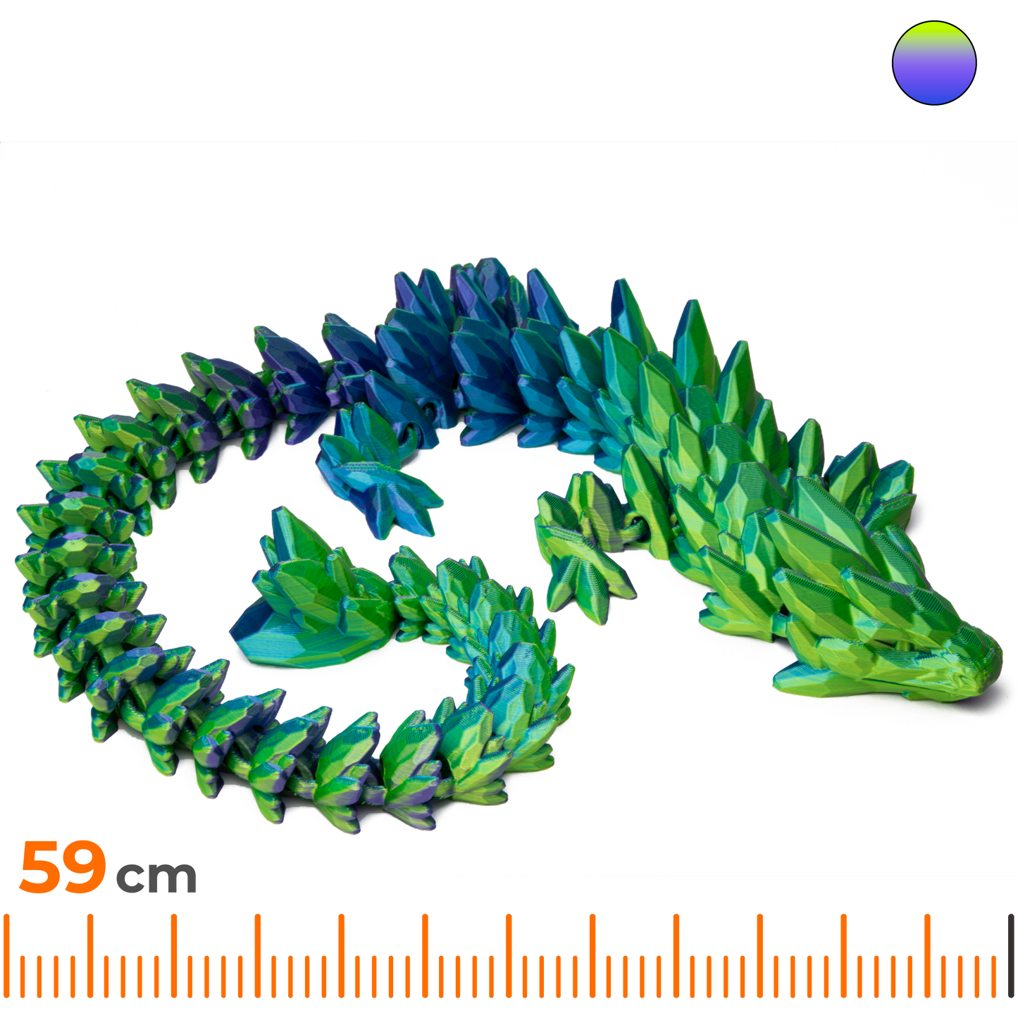 Gem Dragon Adult - Blue-Purple-Yellow