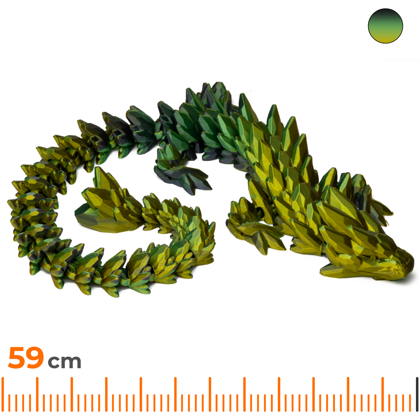 Gem Dragon Adult - Gold-Green-Black