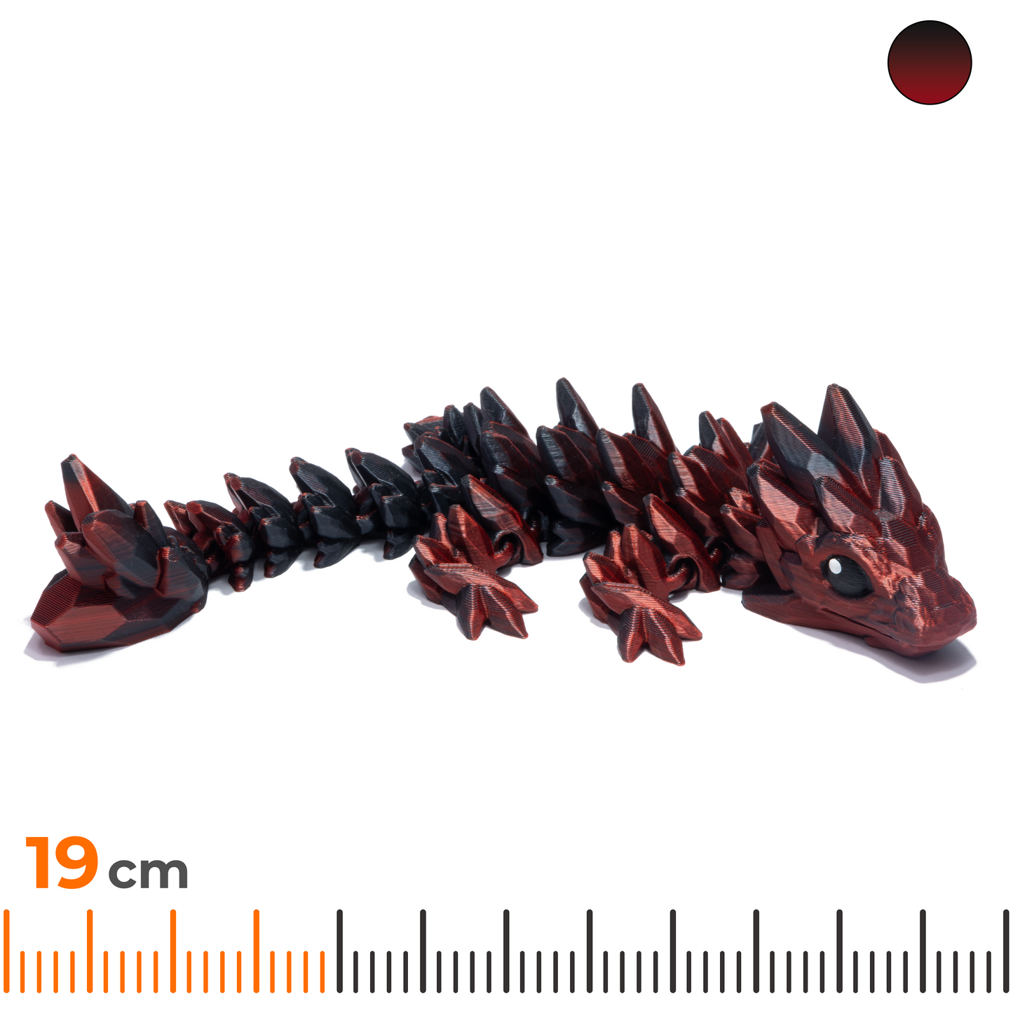 Gem Baby Dragon - Red-Black