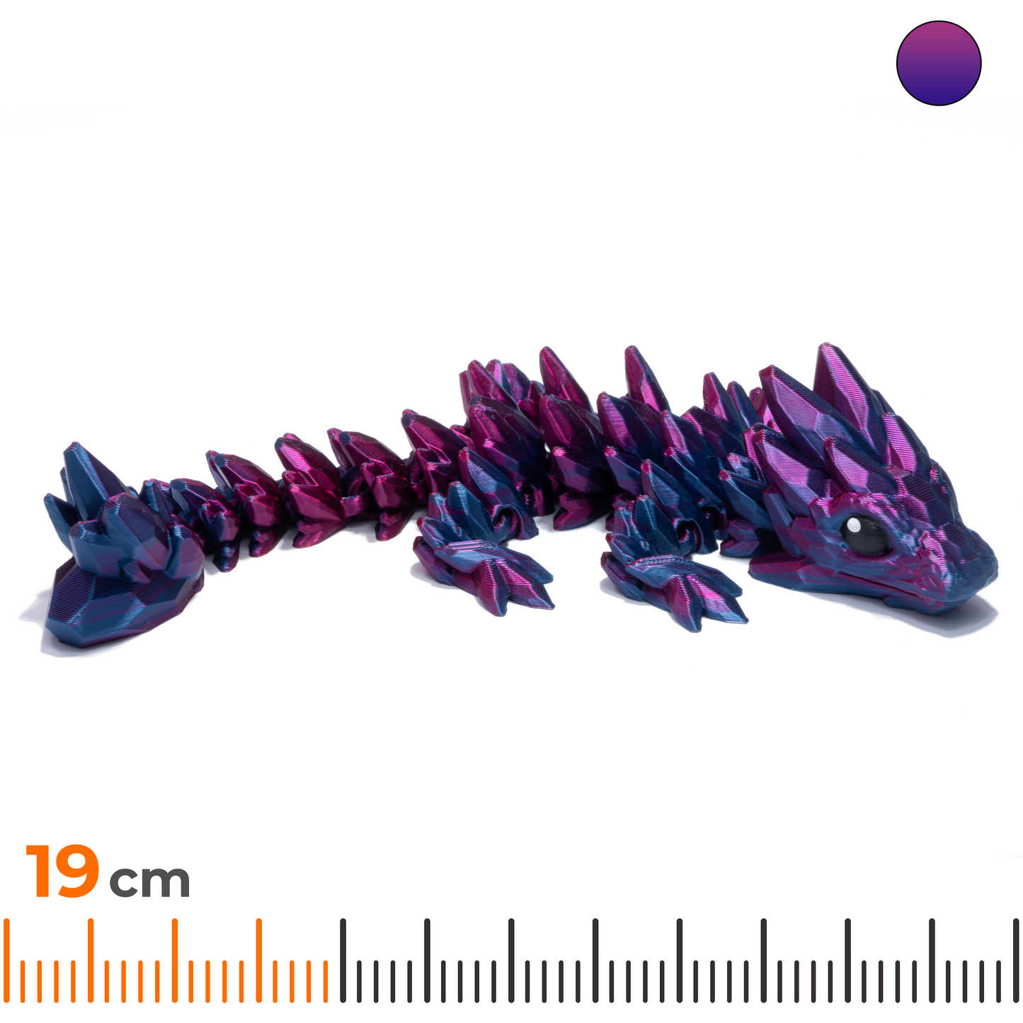 Gem Baby Dragon - Purple-Blue