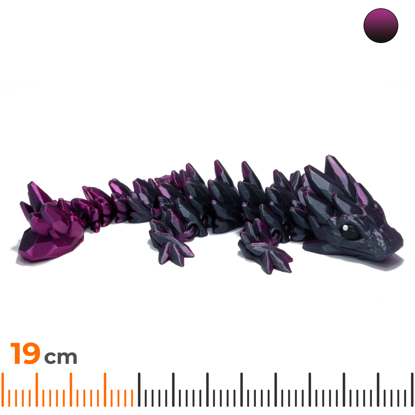 Gem Baby Dragon - Purple-Grey