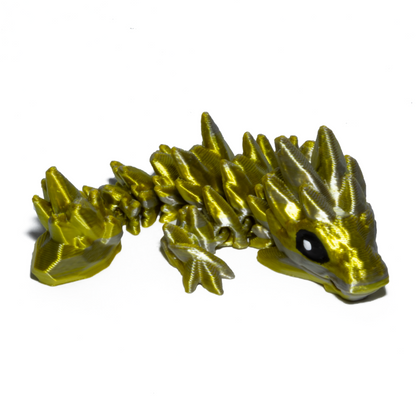 Gem Dragon keychain - Gold-Silver