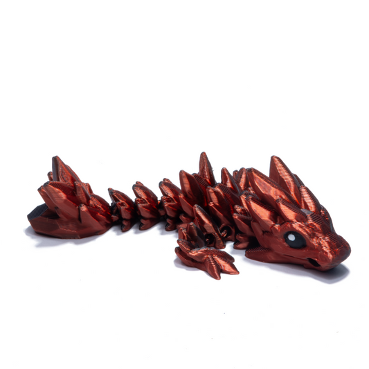 Gem Dragon keychain - Red-Black