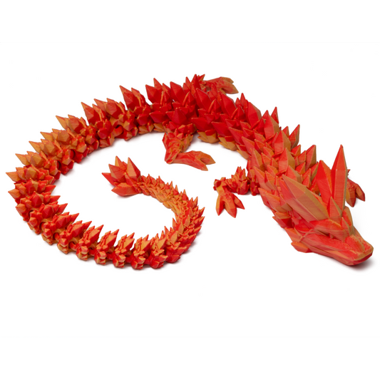 Crystal Dragon Child - Red-Yellow (Matte)