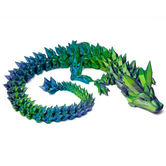 Crystal Dragon Adult - Blue-Purple-Yellow