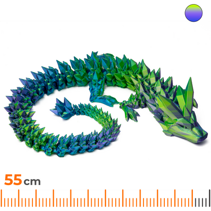 Crystal Dragon Adult - Blue-Purple-Yellow