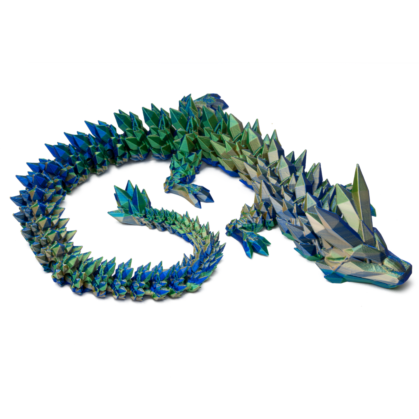 Crystal Dragon Adult - Blue-Green-Orange