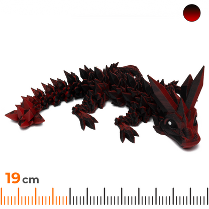 Crystal Baby Dragon - Red-Black (Matte)