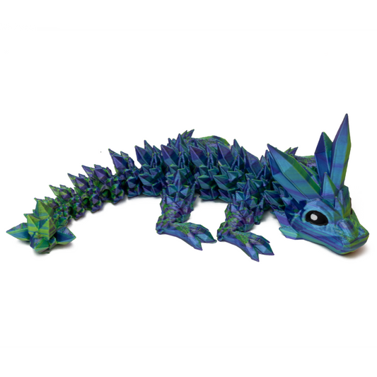 Crystal Baby Dragon - Blue-Purple-Yellow