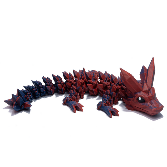 Crystal Baby Dragon - Red-Blue