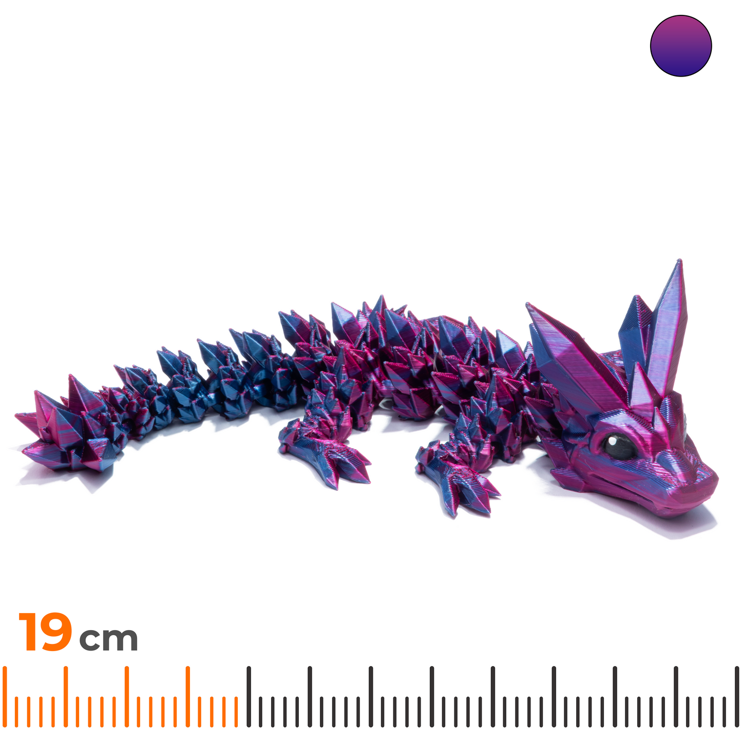 Crystal Baby Dragon - Purple-Blue