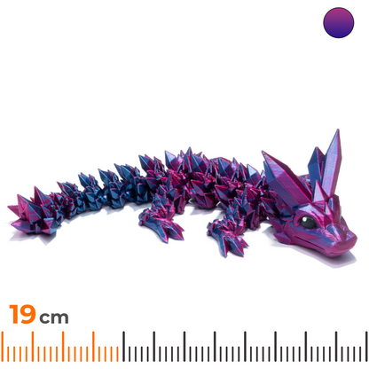 Crystal Baby Dragon - Purple-Blue