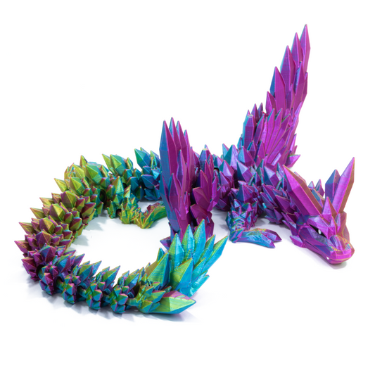 Winged Crystal Adult - Blue-yellow-fuschia