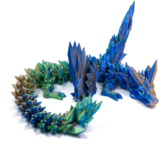 Winged Crystal Adult - Blue-Green-Orange