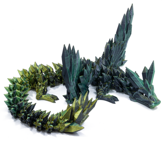 Winged Crystal Adult - Gold-Green-Black