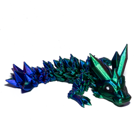 Crystal Dragon keychain - Red-Green-Blue