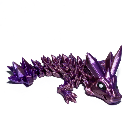 Crystal Dragon keychain - Pink-Purple