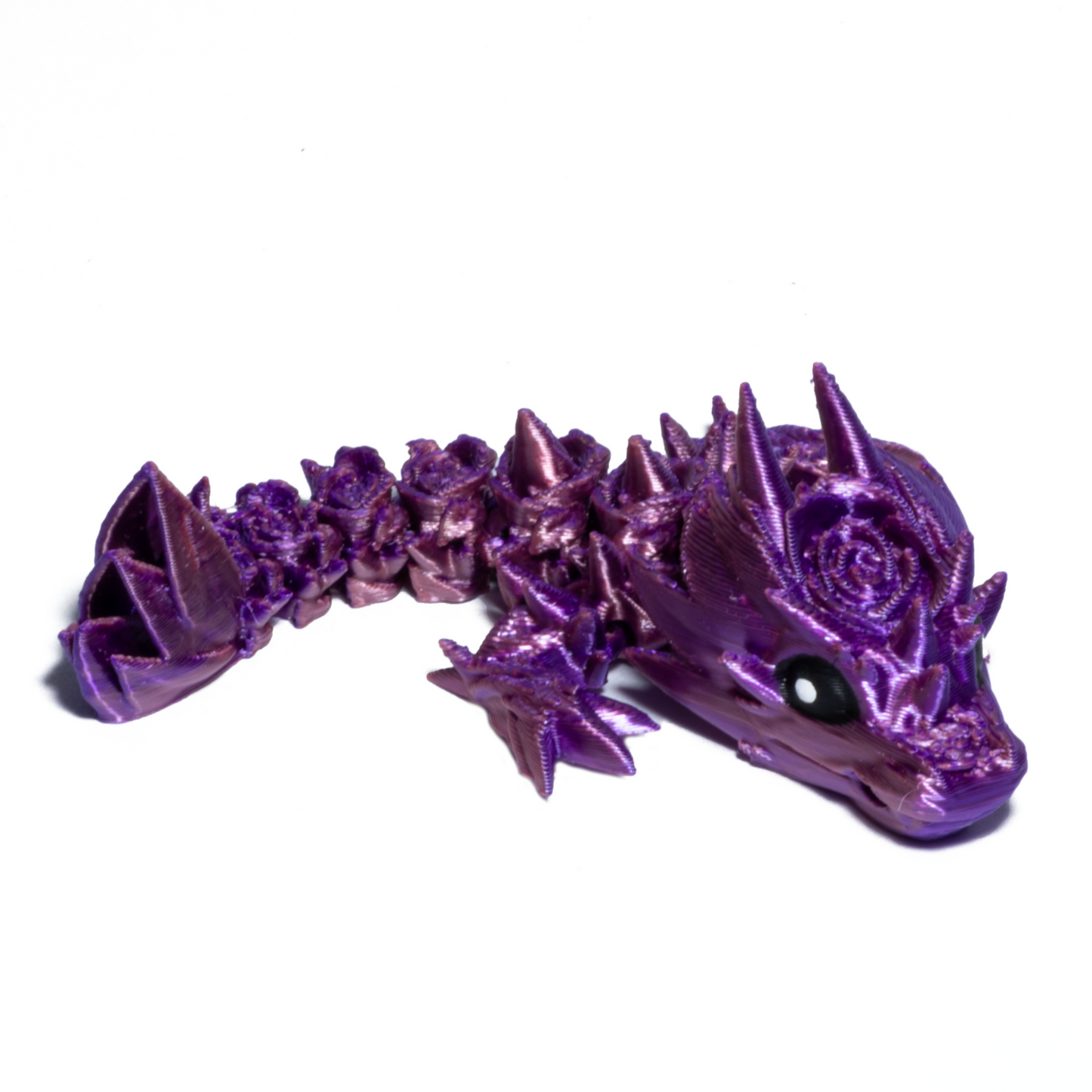 Flower dragon keychain - Pink-purple