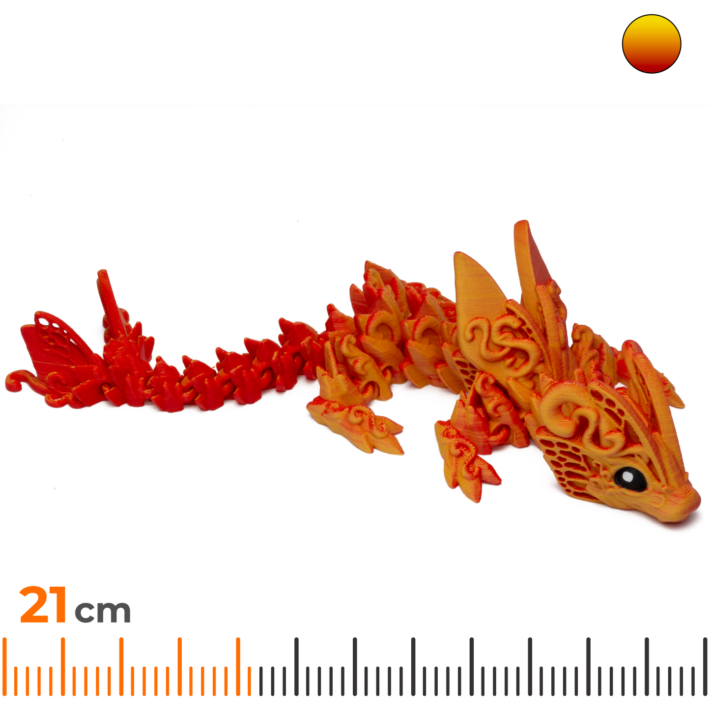 Baby Dragon Butterfly - Red-Yellow (Matte)