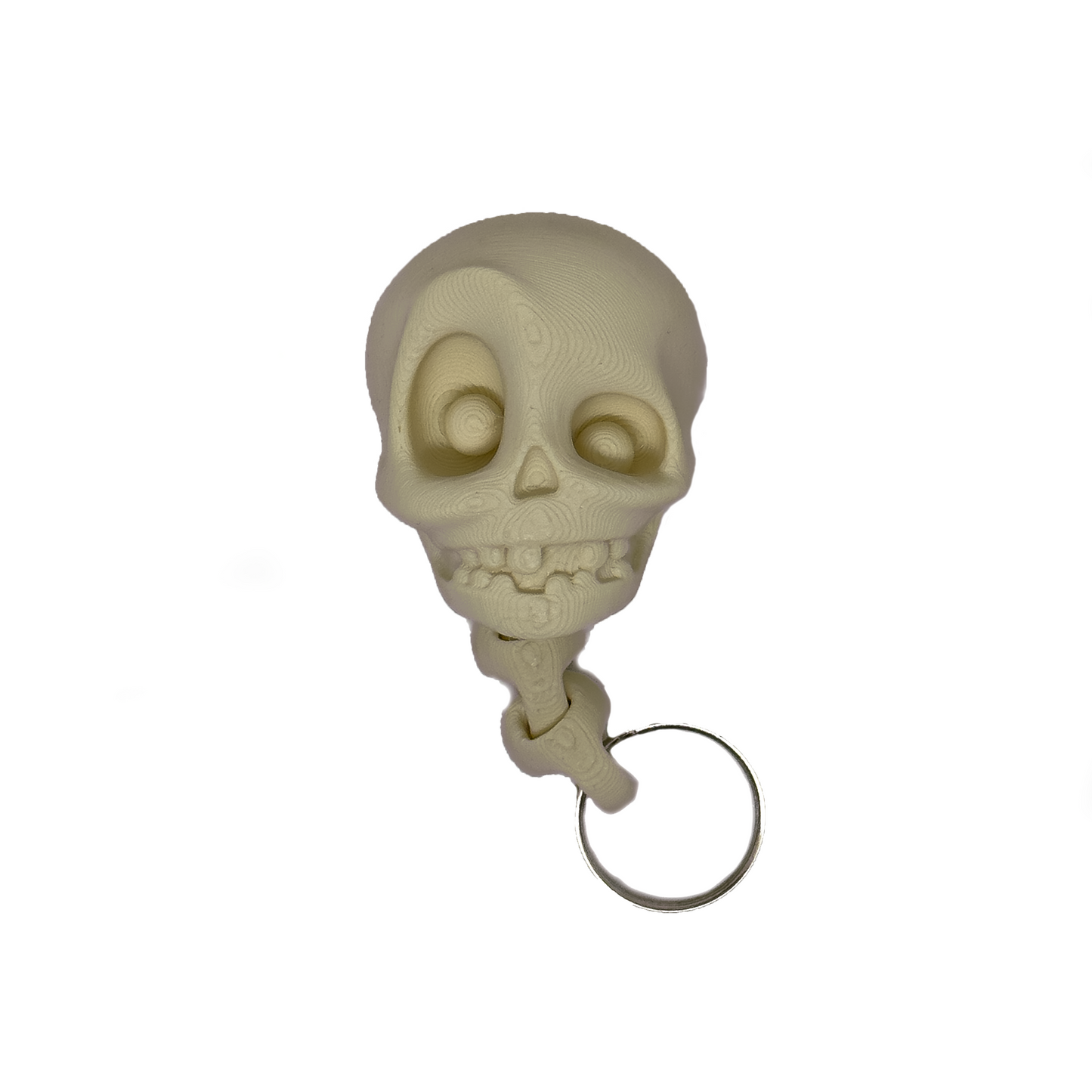 Skull keychain - Beige