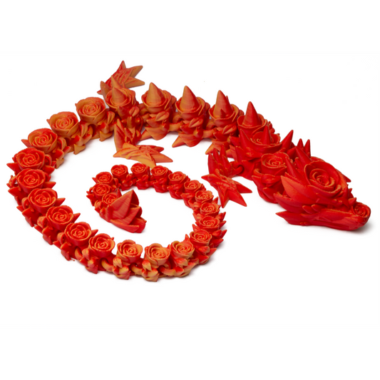 Flower Dragon Adult - Red-Yellow (Matte)