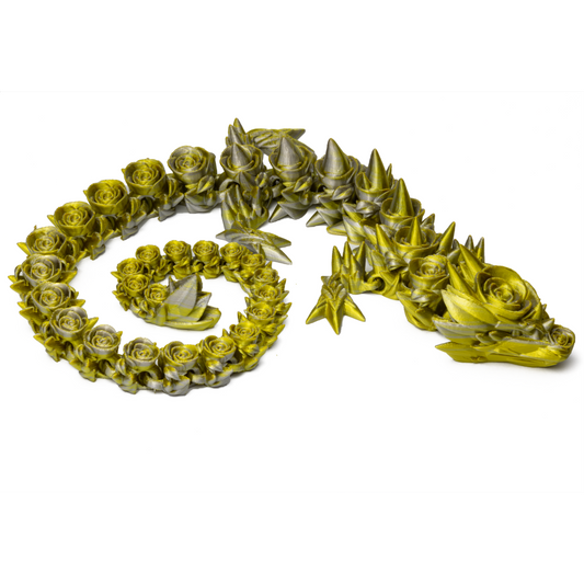 Flower Dragon Adult - Gold-Silver