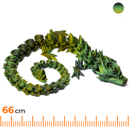 Flower Dragon Adult - Gold-Green-Black