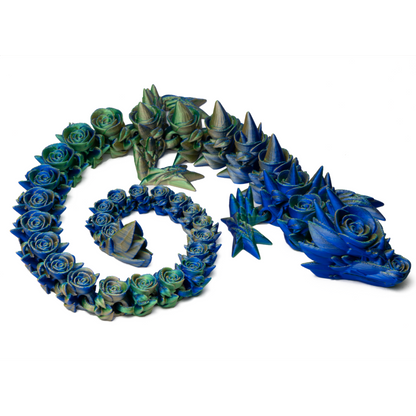 Flower Dragon Adult - Blue-Green-Orange