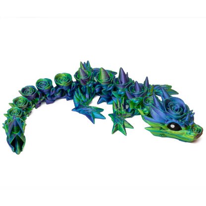 Floral Baby Dragon - Blue-Purple-Yellow