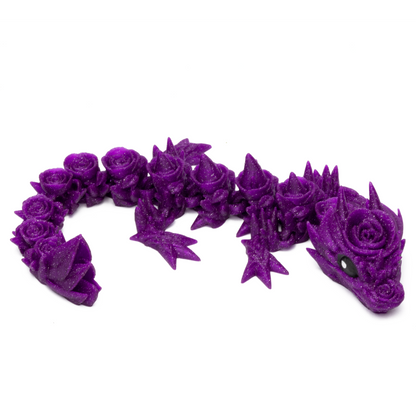 Floral Baby Dragon - Shimmering Purple