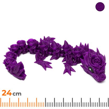 Floral Baby Dragon - Shimmering Purple