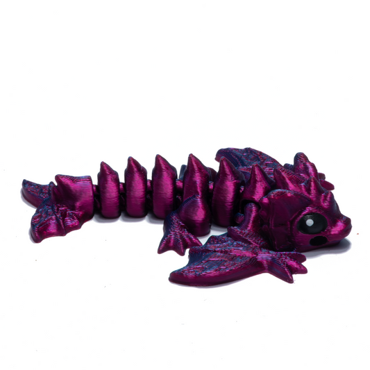 Wyvern keychain - Purple-blue