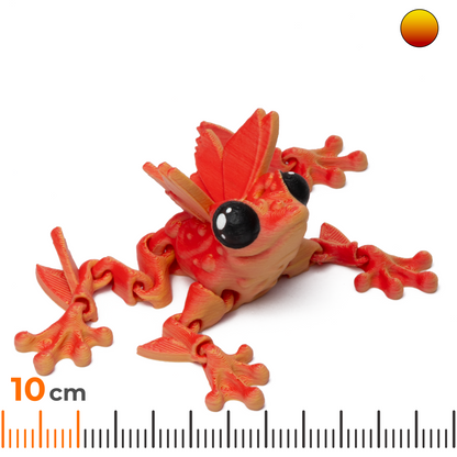 Butterfly frog - Red-yellow (matte)