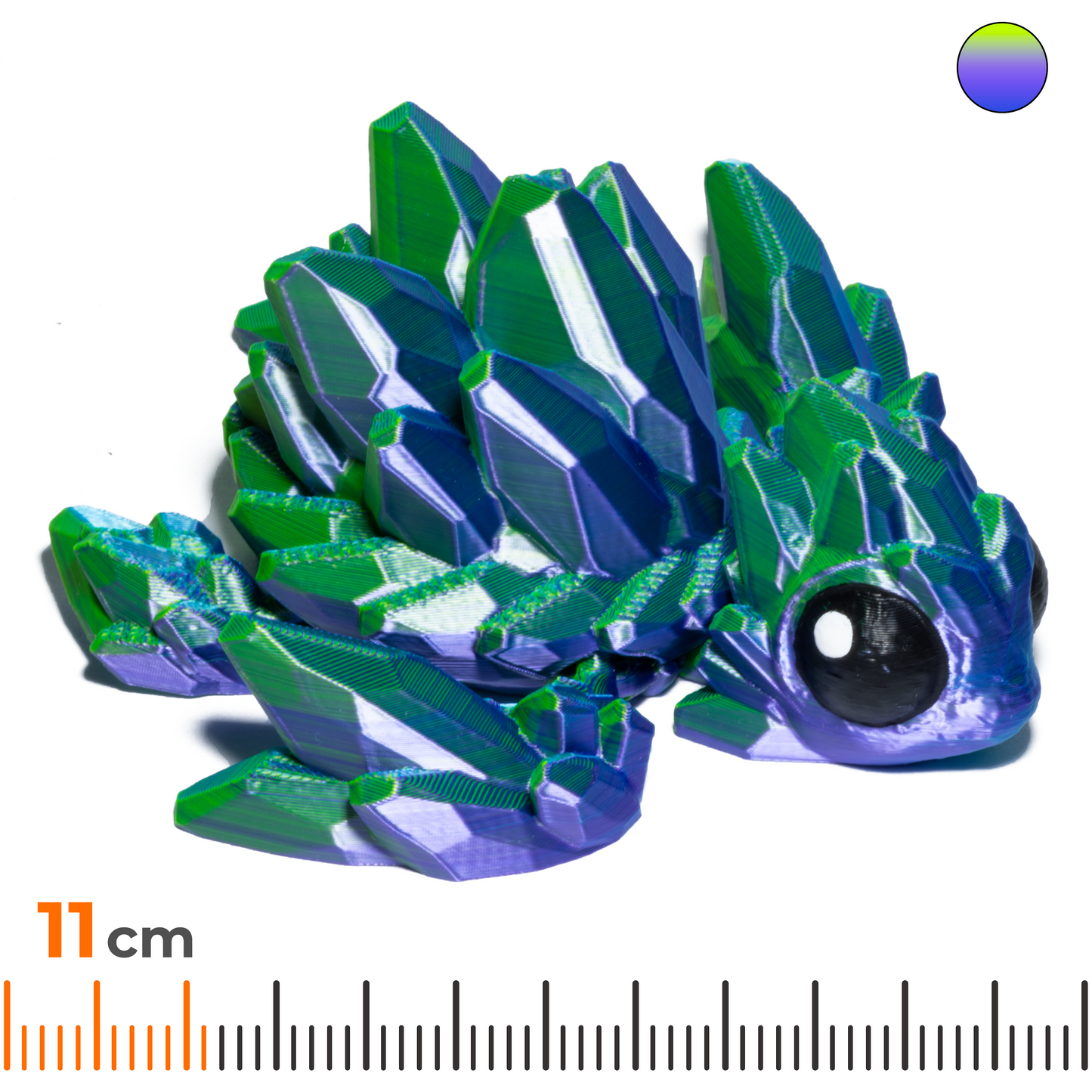 Gem Tortoise - Blue-purple-yellow