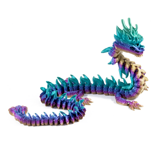 Chinese Dragon Adult - Red-Blue (Matte)