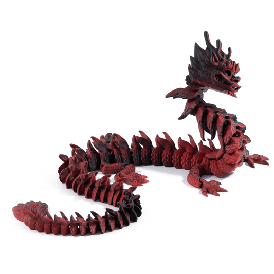 Chinese Dragon Adult - Red-Blue (Matte)