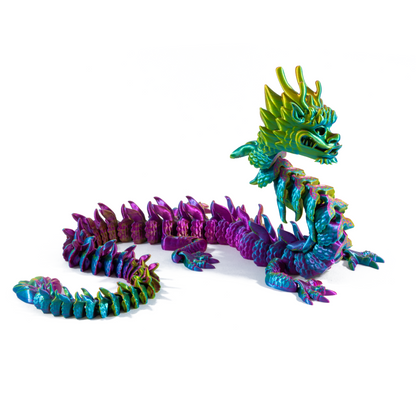 Chinese Dragon Adult - Red-Blue (Matte)