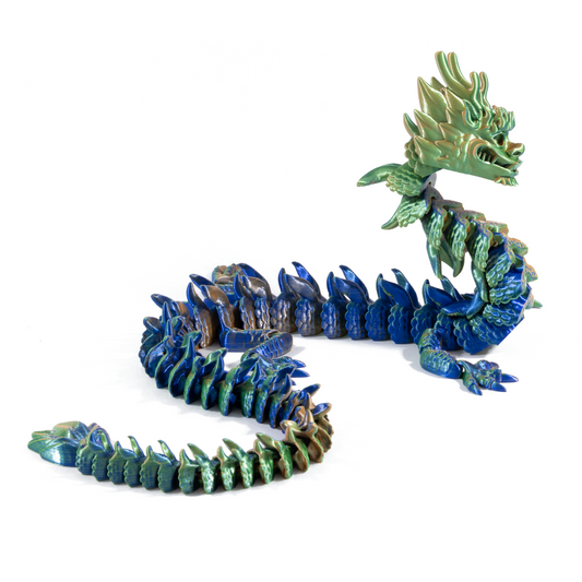 Chinese Dragon Adult - Red-Blue (Matte)